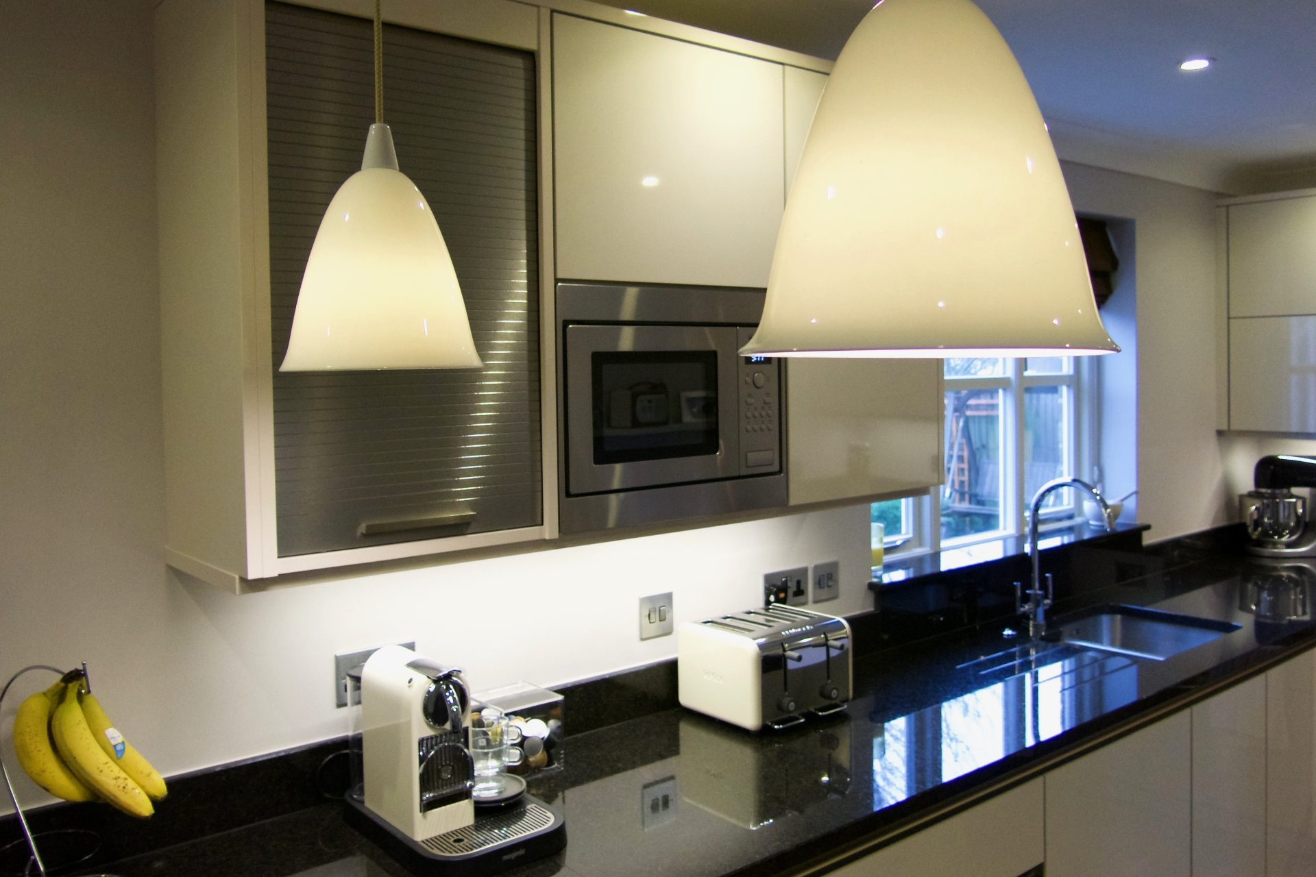 Pair of ceramic lightshades